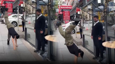 Bir dönemin en ünlü ismiydi! Tuğba Ekinci sokak ortasında taklalar attı