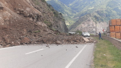 Gümüşhane’de heyelan