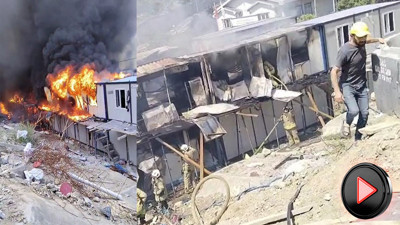 Konteynerler kül oldu! : Gaziosmanpaşa’da panik anları