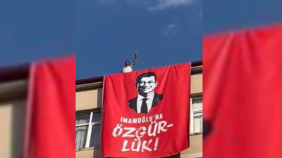 AKP'nin kalesinde İmamoğlu pankartı!