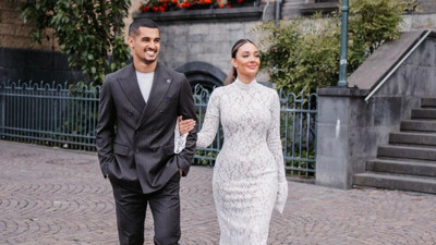 Fenerbahçeli futbolcu Levent Mercan dünyaevine girdi