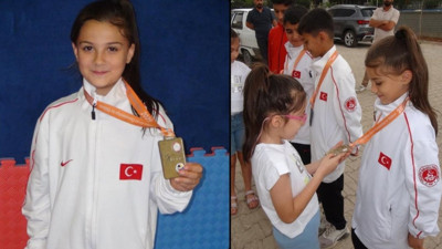 Filmden etkilenip karateye başlayan Arin, 10 yaşında Balkan şampiyonluğu kazandı