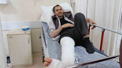 Kurbanlık üzerine düştü! Hastanelik oldu