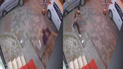 Pastanede şok görüntüler! Satır, sopa ve taşlı kavga