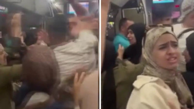 İETT otobüsü boks ringine döndü! Yumruklar havada uçtu