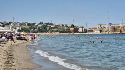 Tekirdağ’da bayramda plajlar doldu taştı