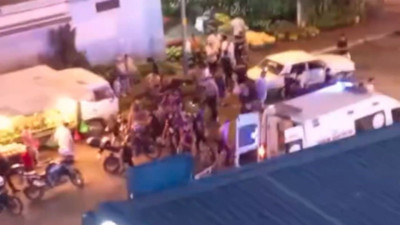 Polisin "dur" ihtarına uymayan motosikletin sürücüsü kaza yaptı