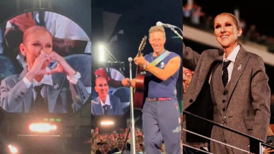 Coldplay çaldı Celine Dion duygulandı: Sosyal medyada beğeni tufanı koptu