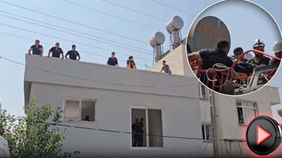 Çatıda boya kabusa döndü! İtfaiye ekipleri seferber oldu: Korku dolu anlar