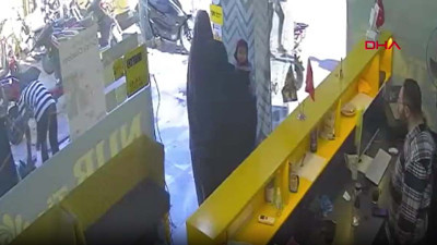 Çarşaflı hırsızın sonu kötü bitti