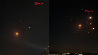 İran'ın İsrail'e attığı füzeler, Ürdün semalarında görüntülendi