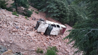 Pikap uçuruma yuvarlandı! 3 kişi öldü, 1 çocuk yaralandı