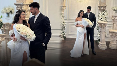 Ünlü futbolcu Samet Akaydın ile Hazal Çağlar evlilik yolunda ilk adımı attı