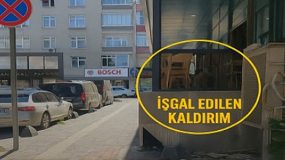 Kaldırımlar yandaşa peşkeş: Esenler'de yayaya yer yok...