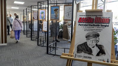 Karşıyaka’da usta şaire karikatürle selam!