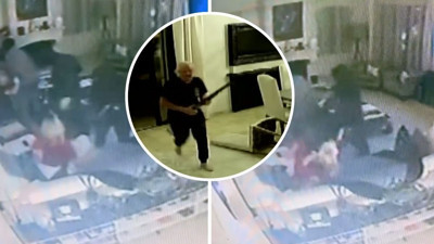 Ünlü iş adamı tüfekle hırsız kovaladı