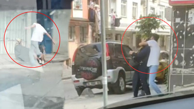 Sokak ortasında annesine dehşeti yaşattı! İstanbul'daki görüntüler yürekleri sızlattı