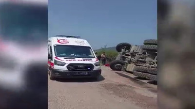 Ormanda çıkan yangına müdahale etmek için gidiyorlardı: Ekip kaza yaptı