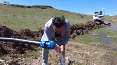 Yüz yıllık su hasreti sona erdi