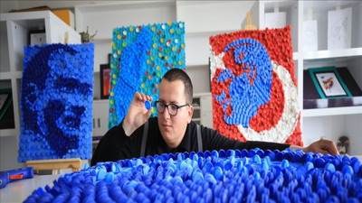 Atık kapaklardan sanat şaheserlerine... Otizmli bireylerin ilham veren hikayesi