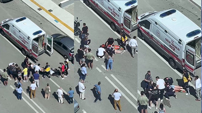 Otomobil ile motosikletin çarpışmanın görüntüleri ortaya çıktı