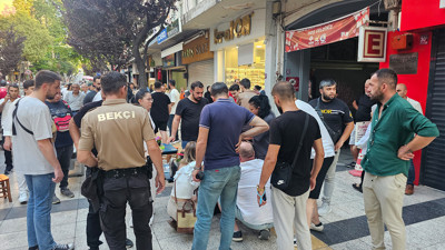 Dönerci önünde kanlı hesaplaşma