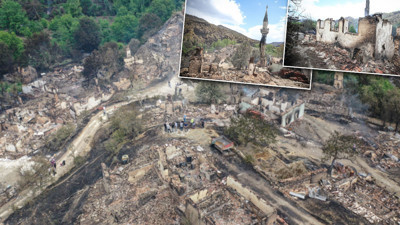 Bilecik'teki yangında Köprücek köyü küle döndü