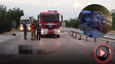 Susurluk’ta katliam gibi kaza! TIR’a çarpan otomobilden kurtulan olmadı: Emniyet şeridinde 4 hayat söndü