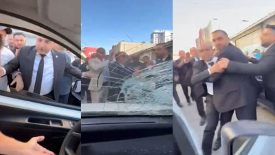 İstanbul’da düğün konvoyu terörü! Sürücüyle eşi taş ve yumrukların hedefi oldu: Saldırı anı kamerada