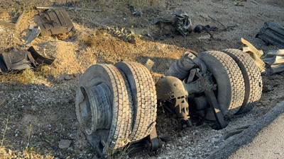 TIR’ın kabini dingilleriyle savruldu! Afyonkarahisar’da korkunç kaza