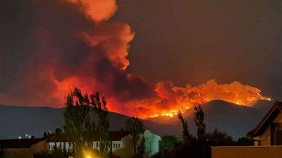 Bir yangın da İzmir Ödemiş’te! 3 mahalle tahliye edildi