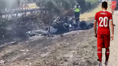 Görüntüler ortaya çıktı: Jota'nın öldüğü kazanın sebebi belli oldu