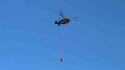 Hatay’da orman yangınına havadan müdahale!
