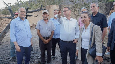 İYİ Parti heyeti yangın bölgesini inceledi! Cumhur İttifakı'na "aklınızı başınıza alın" uyarısı