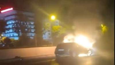 Otomobil Mudanya Yolu’nda cayır cayır yandı!