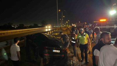 Makas atan araç kazaya neden oldu!