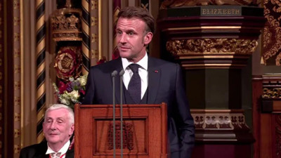 Macron, İngiliz Parlamentosu'nda konuştu
