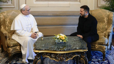 Zelenskiy, Papa 14’üncü Leo ile görüştü