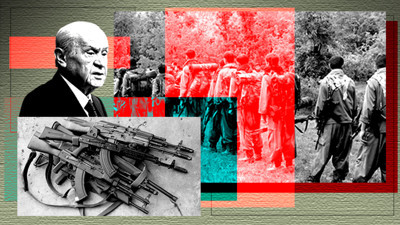 Bahçeli'nin başlattığı süreçte silah bırakma tiyatrosu başladı! Teröristler ve işbirlikçileri sahnede...