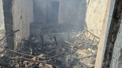 Amasya’da müstakil ev yangında küle döndü