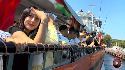 İstanbul Boğazı’nda duygusal anlar