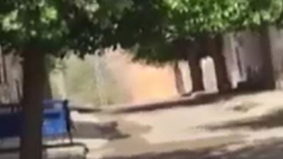 Alevler gökyüzüne fışkırdı