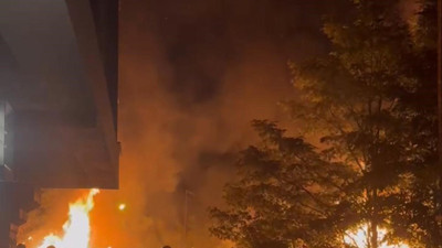 Metruk bina kül oldu!