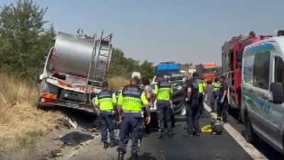 Tekirdağ'da korkunç kaza! Otomobil süt kamyonu ile çarpıştı: Çok sayıda ölü var