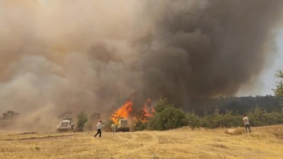 Denizli’deki orman yangını kontrol altında!