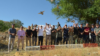 200 keklik doğaya bırakıldı