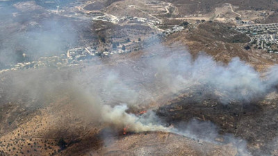 Bodrum’da ot yangını: Gökyüzü dumanla kaplandı