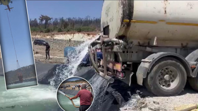 Helikopterler için gölet kazdılar! Alevlerle savaşta dördüncü gün