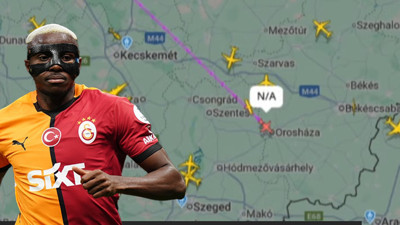 Mesut Özil'den sonra bir ilk! Osimhen'in uçağını milyonlar takip ediyor