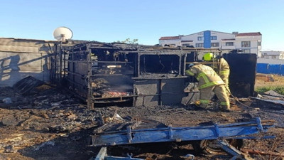 Erdek’te baraka yangını: İtfaiye hızla müdahale etti!